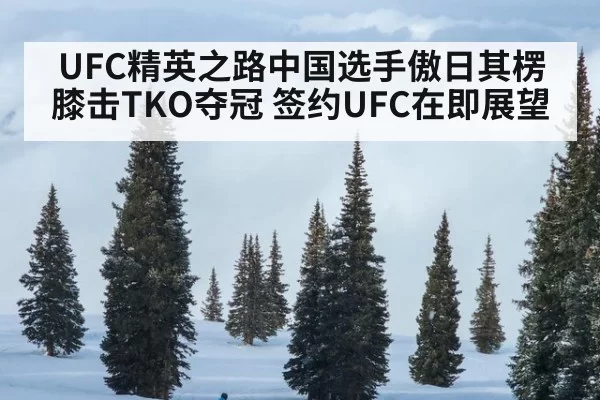 UFC精英之路中国选手傲日其楞膝击TKO夺冠 签约UFC在即展望